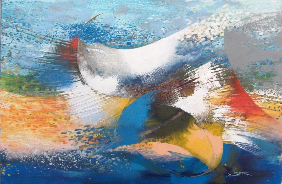 L402 120x80 Like butterfly in blu