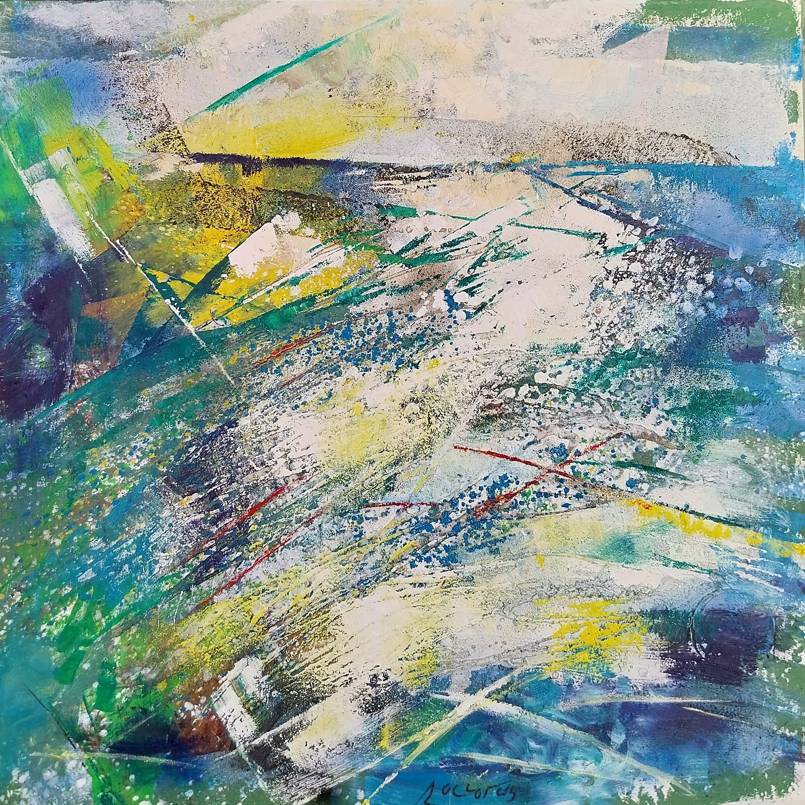 Zf074 - Abstraction in green